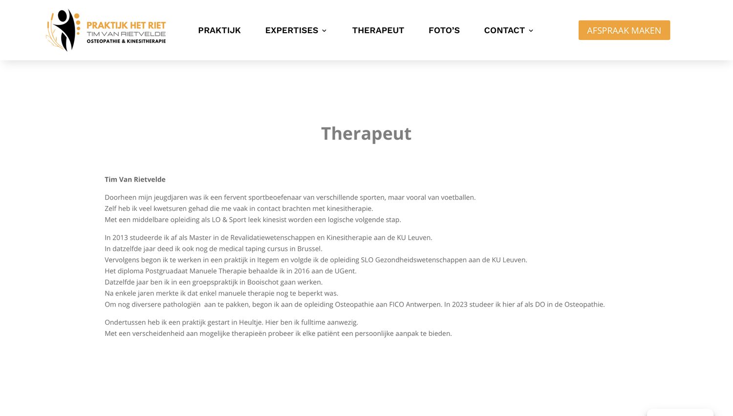 Oude pagina therapeut